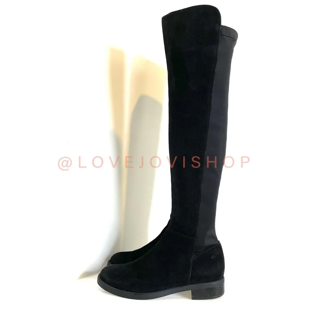 Boots | Blondo Black Suede Over-the-Knee Waterproof | Classic Minimalist Flats 9